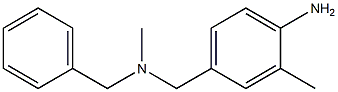 4-{[benzyl(methyl)amino]methyl}-2-methylaniline Struktur