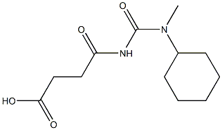 4-{[cyclohexyl(methyl)carbamoyl]amino}-4-oxobutanoic acid 结构式