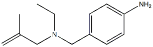 4-{[ethyl(2-methylprop-2-en-1-yl)amino]methyl}aniline 化学構造式