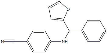 4-{[furan-2-yl(phenyl)methyl]amino}benzonitrile Structure