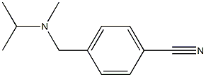 4-{[isopropyl(methyl)amino]methyl}benzonitrile,,结构式