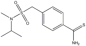 4-{[methyl(propan-2-yl)sulfamoyl]methyl}benzene-1-carbothioamide,,结构式