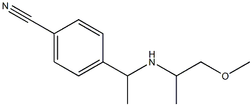 4-{1-[(1-methoxypropan-2-yl)amino]ethyl}benzonitrile Structure