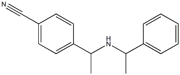 4-{1-[(1-phenylethyl)amino]ethyl}benzonitrile Structure