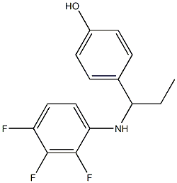 4-{1-[(2,3,4-trifluorophenyl)amino]propyl}phenol