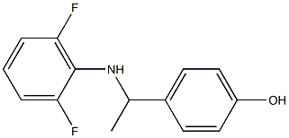 4-{1-[(2,6-difluorophenyl)amino]ethyl}phenol