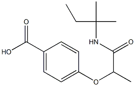 4-{1-[(2-methylbutan-2-yl)carbamoyl]ethoxy}benzoic acid