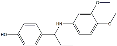 4-{1-[(3,4-dimethoxyphenyl)amino]propyl}phenol
