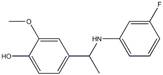 4-{1-[(3-fluorophenyl)amino]ethyl}-2-methoxyphenol|