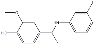 4-{1-[(3-iodophenyl)amino]ethyl}-2-methoxyphenol|