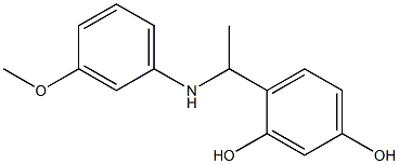  4-{1-[(3-methoxyphenyl)amino]ethyl}benzene-1,3-diol