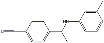 4-{1-[(3-methylphenyl)amino]ethyl}benzonitrile,,结构式