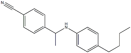 4-{1-[(4-butylphenyl)amino]ethyl}benzonitrile 化学構造式