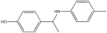 4-{1-[(4-methylphenyl)amino]ethyl}phenol Structure