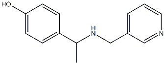 4-{1-[(pyridin-3-ylmethyl)amino]ethyl}phenol Structure