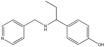 4-{1-[(pyridin-4-ylmethyl)amino]propyl}phenol Structure