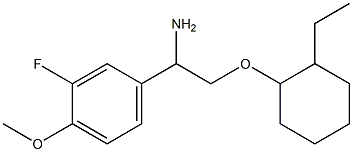 4-{1-amino-2-[(2-ethylcyclohexyl)oxy]ethyl}-2-fluoro-1-methoxybenzene,,结构式