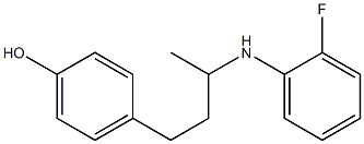 4-{3-[(2-fluorophenyl)amino]butyl}phenol Structure