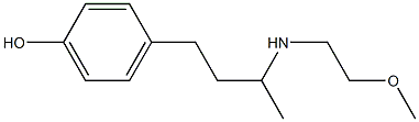 4-{3-[(2-methoxyethyl)amino]butyl}phenol 化学構造式