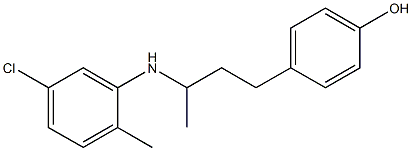 4-{3-[(5-chloro-2-methylphenyl)amino]butyl}phenol