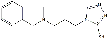 4-{3-[benzyl(methyl)amino]propyl}-4H-1,2,4-triazole-3-thiol Structure