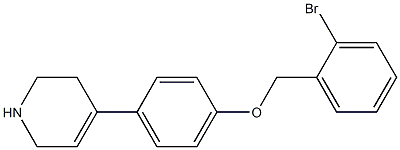 4-{4-[(2-bromophenyl)methoxy]phenyl}-1,2,3,6-tetrahydropyridine Structure