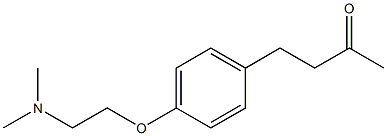 4-{4-[2-(dimethylamino)ethoxy]phenyl}butan-2-one Struktur