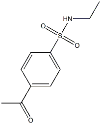 4-acetyl-N-ethylbenzene-1-sulfonamide,,结构式