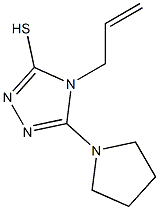 4-allyl-5-pyrrolidin-1-yl-4H-1,2,4-triazole-3-thiol 结构式