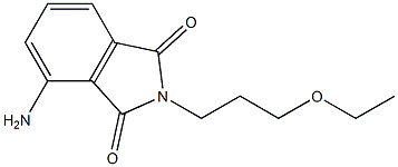 4-amino-2-(3-ethoxypropyl)-2,3-dihydro-1H-isoindole-1,3-dione Struktur