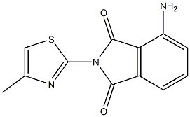 4-amino-2-(4-methyl-1,3-thiazol-2-yl)-2,3-dihydro-1H-isoindole-1,3-dione Struktur