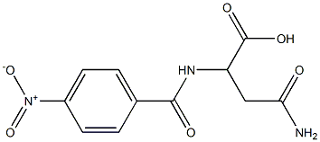 4-amino-2-[(4-nitrobenzoyl)amino]-4-oxobutanoic acid 结构式