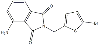 4-amino-2-[(5-bromothiophen-2-yl)methyl]-2,3-dihydro-1H-isoindole-1,3-dione 化学構造式