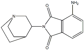 4-amino-2-{1-azabicyclo[2.2.2]octan-3-yl}-2,3-dihydro-1H-isoindole-1,3-dione Structure