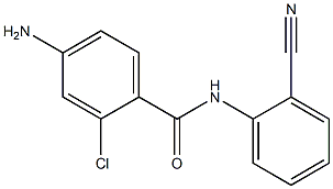 4-amino-2-chloro-N-(2-cyanophenyl)benzamide 化学構造式
