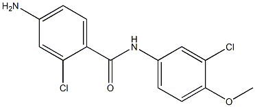 4-amino-2-chloro-N-(3-chloro-4-methoxyphenyl)benzamide,,结构式