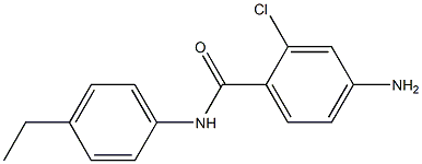 4-amino-2-chloro-N-(4-ethylphenyl)benzamide 化学構造式