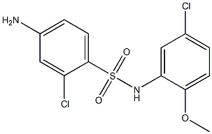 4-amino-2-chloro-N-(5-chloro-2-methoxyphenyl)benzene-1-sulfonamide