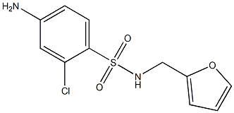 4-amino-2-chloro-N-(furan-2-ylmethyl)benzene-1-sulfonamide Structure