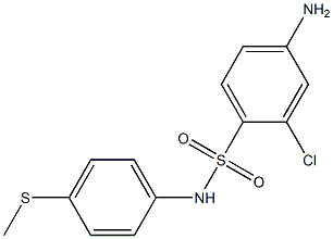 4-amino-2-chloro-N-[4-(methylsulfanyl)phenyl]benzene-1-sulfonamide Structure