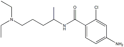 4-amino-2-chloro-N-[5-(diethylamino)pentan-2-yl]benzamide,,结构式