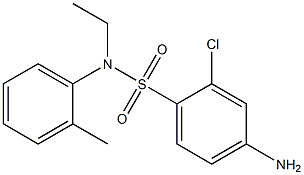 4-amino-2-chloro-N-ethyl-N-(2-methylphenyl)benzene-1-sulfonamide|