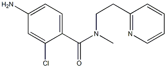 4-amino-2-chloro-N-methyl-N-[2-(pyridin-2-yl)ethyl]benzamide Structure