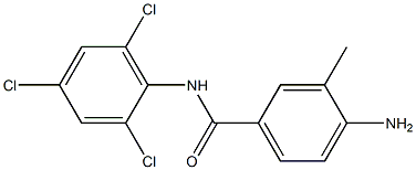 4-amino-3-methyl-N-(2,4,6-trichlorophenyl)benzamide 结构式