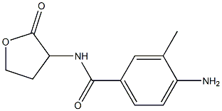 4-amino-3-methyl-N-(2-oxooxolan-3-yl)benzamide 结构式