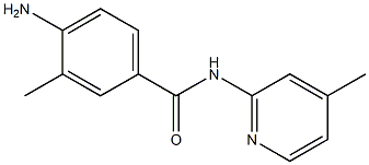 4-amino-3-methyl-N-(4-methylpyridin-2-yl)benzamide Struktur