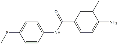 4-amino-3-methyl-N-[4-(methylsulfanyl)phenyl]benzamide 结构式