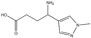 4-amino-4-(1-methyl-1H-pyrazol-4-yl)butanoic acid Struktur