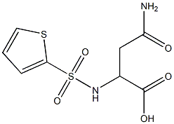 4-amino-4-oxo-2-[(thien-2-ylsulfonyl)amino]butanoic acid,,结构式