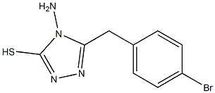 4-amino-5-[(4-bromophenyl)methyl]-4H-1,2,4-triazole-3-thiol,,结构式